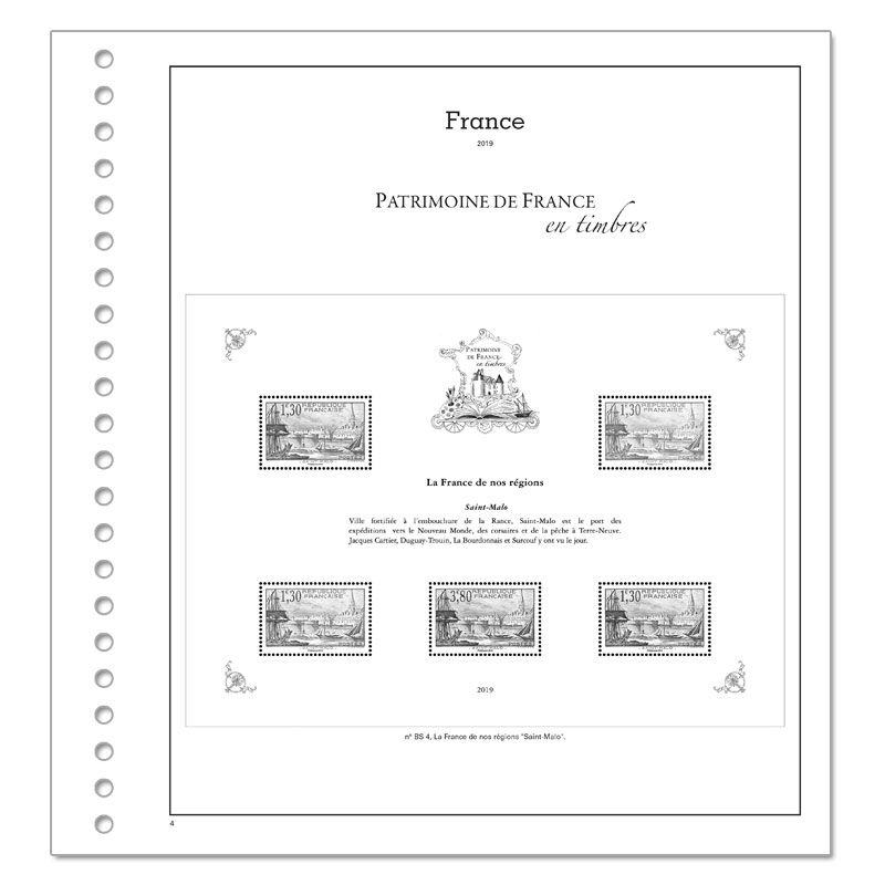 TRÉSORS DE LA PHILATÉLIE : 2014 (folhas com protetores)