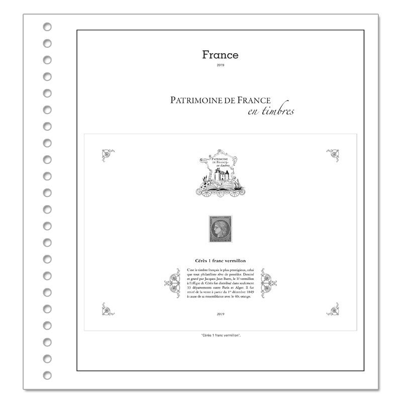 TRÉSORS DE LA PHILATÉLIE : 2014 (folhas com protetores)