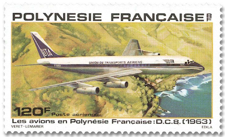 n° 148/152 -  Timbre Polynésie Poste aérienne