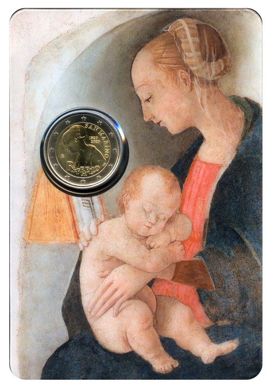 BU : 2 EURO COMMEMORATIVE 2020 : SAINT-MARIN (500 ANS DE LA MORT DE RAPHAEL)