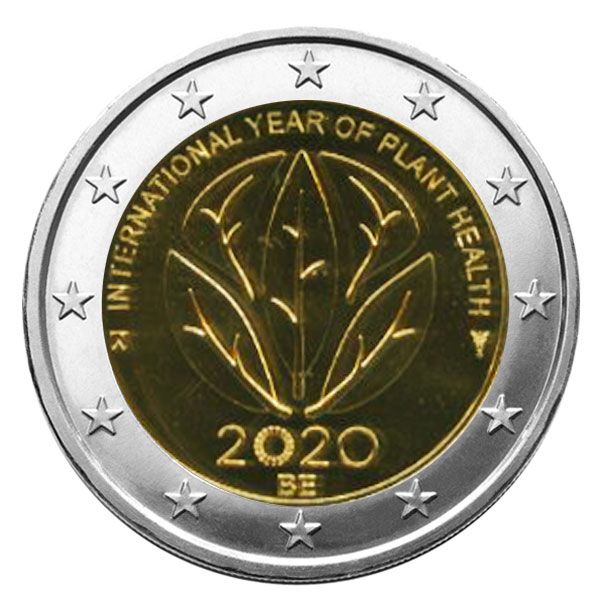 BU : 2 EURO COMMEMORATIVE 2020 : BELGIQUE - ANNEE INTERNATIONALE DE LA SANTE DES VEGETAUX (Version francophone)