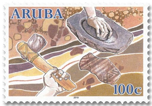 n° 1075/1078 - Timbre ARUBA Poste