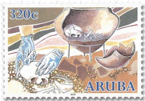 n° 1075/1078 - Timbre ARUBA Poste