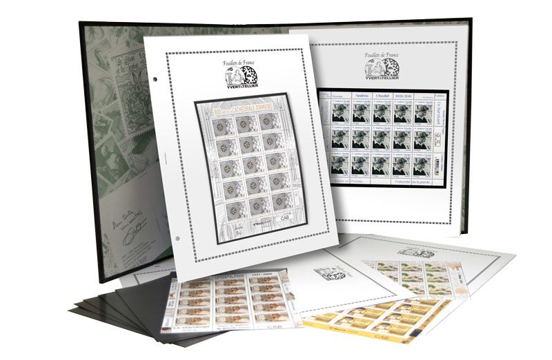 Feuilles FS Feuillets de France : pages vierges (x10)