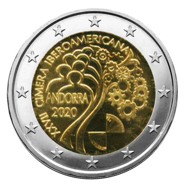 BU : 2 EURO COMMEMORATIVE 2020 : ANDORRE (XVII Sommet Ibérico-Americain à Andorre)