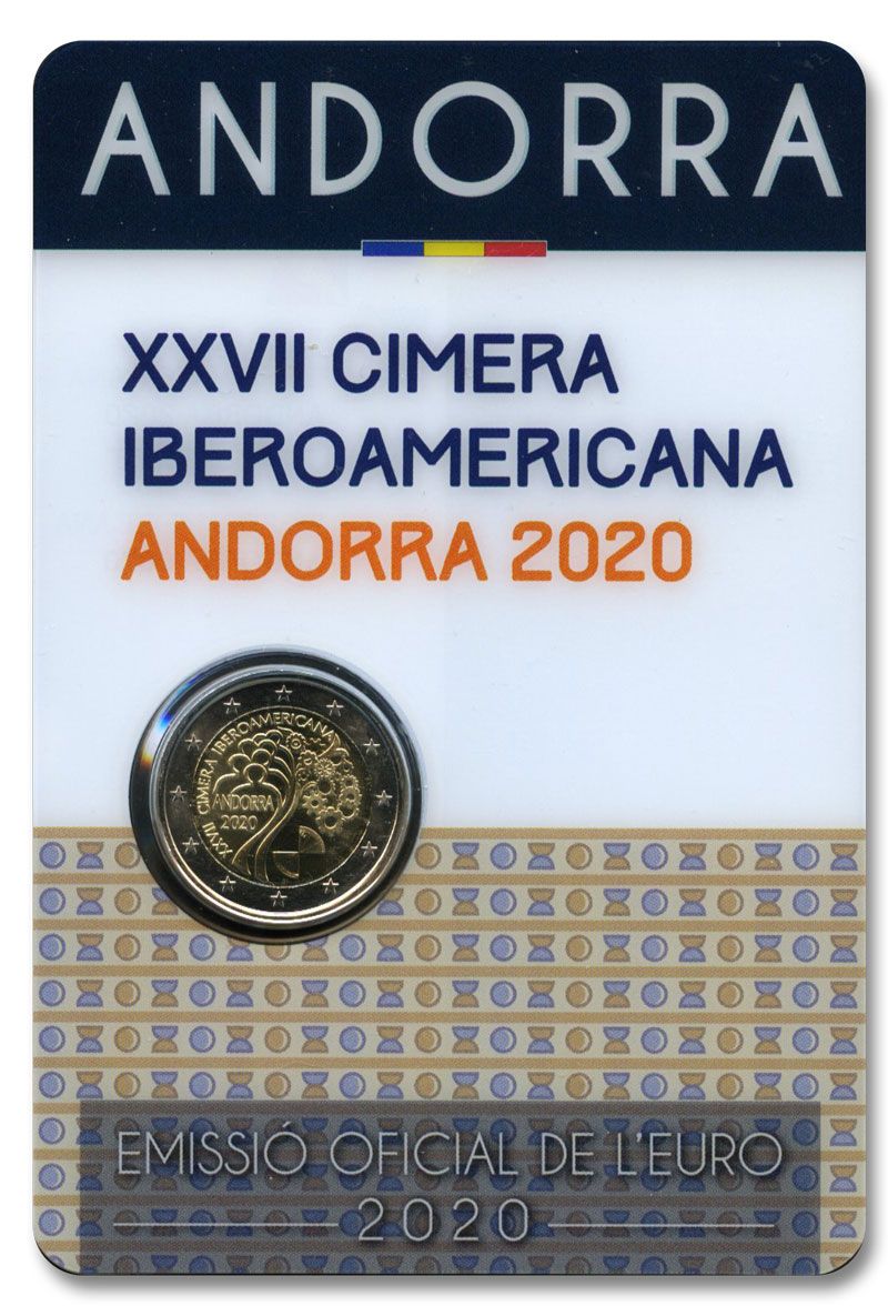 BU : 2 EURO COMMEMORATIVE 2020 : ANDORRE (XVII Sommet Ibérico-Americain à Andorre)