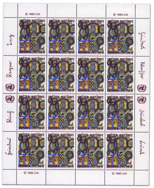 n°406/407** - Timbre ONU NEW-YORK Poste