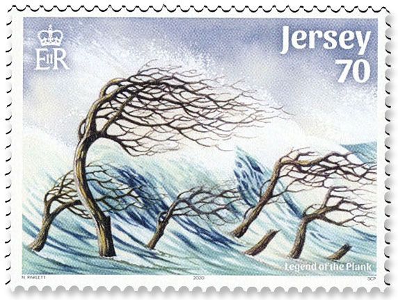 n° 2520/2525 - Timbre JERSEY Poste