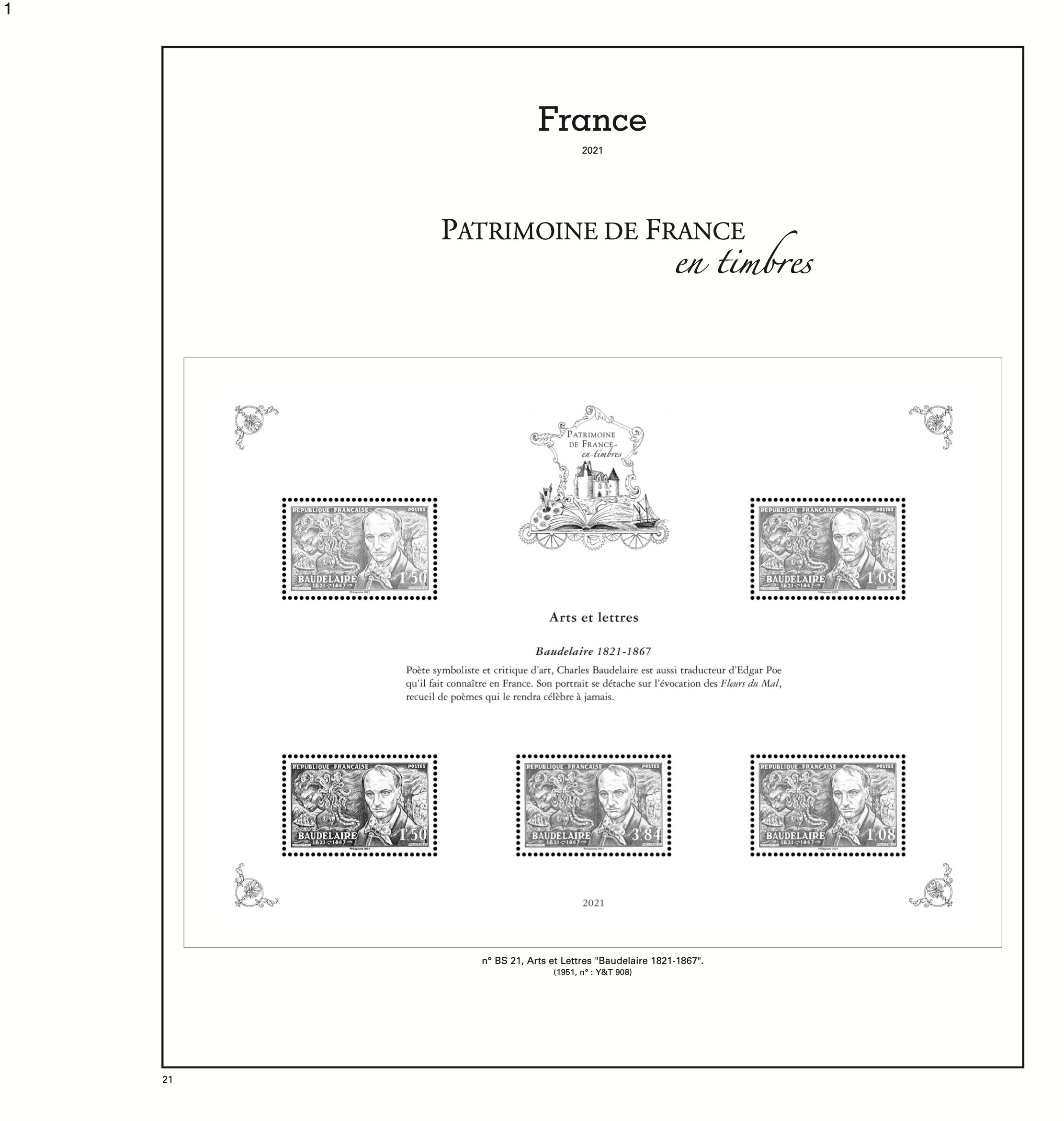 TRÉSORS DE LA PHILATÉLIE : 2014 (folhas com protetores)