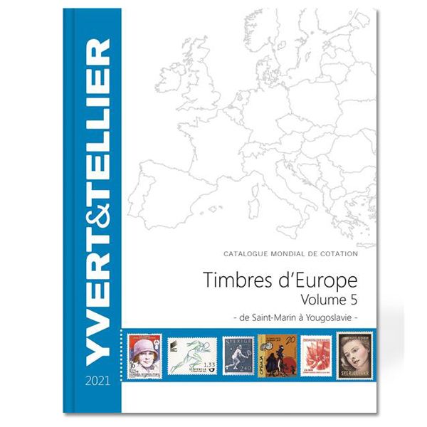 EUROPE Volume 5 - 2021 (Catalogue des Timbres des pays d´Europe de S à Y)