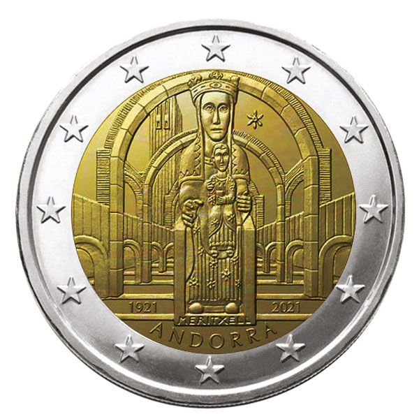 BU : 2 EURO COMMEMORATIVE 2021 : ANDORRE (Couronnement de Notre-Dame de Meritxell)