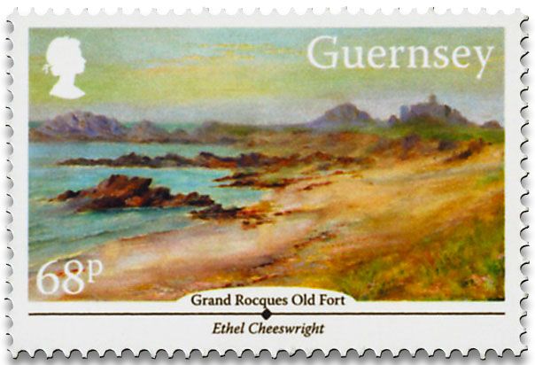 n° 1543 et n°1544/1548 - Timbre GUERNESEY Poste