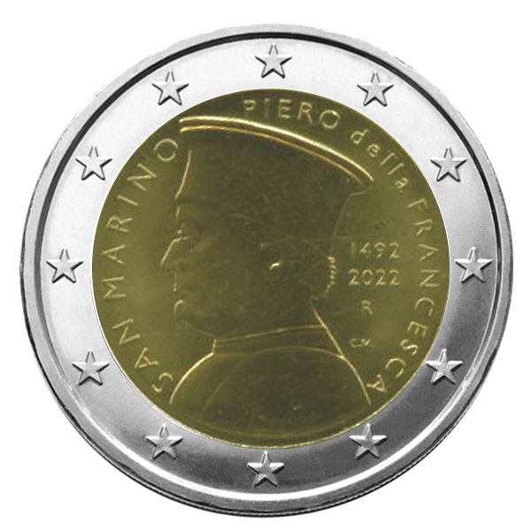 BU : 2 EURO COMMEMORATIVE 2022 : SAINT-MARIN (Piero della Francesca)