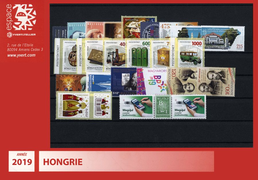 n° 4727/4772 - Timbre HONGRIE Année Complète (2019)