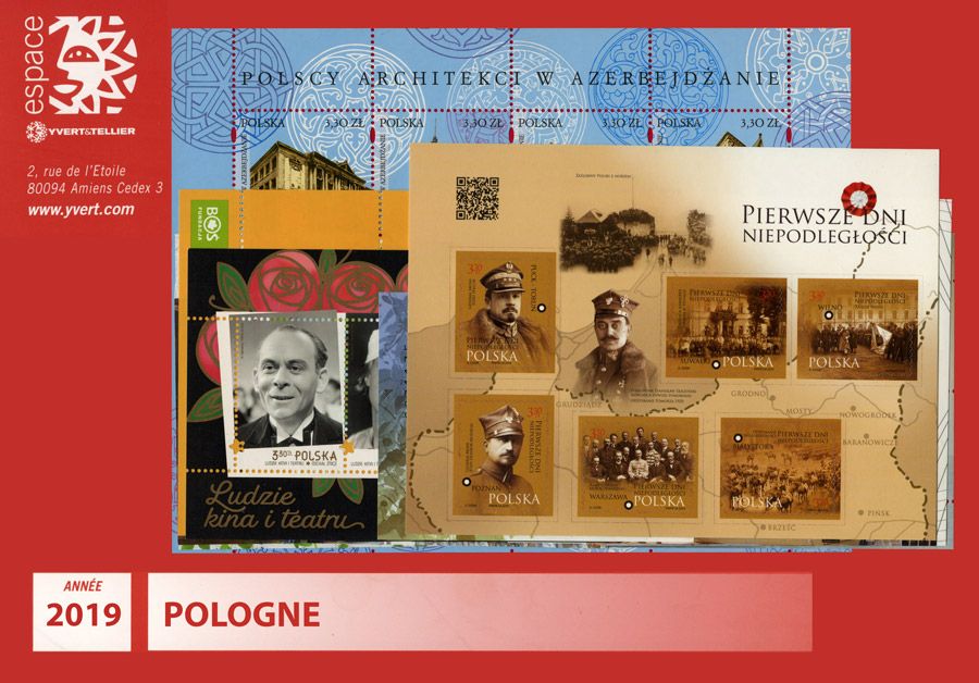 n° 4674/4747 - Timbre POLOGNE Année Complète (2019)