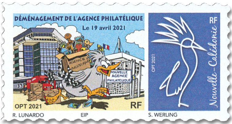 n° 1404B/1404C - Timbre Nelle Calédonie Poste