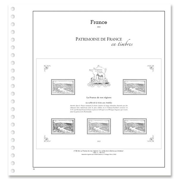 TRÉSORS DE LA PHILATÉLIE : 2014 (folhas com protetores)