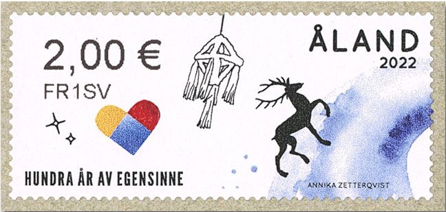 n° 43/46 - Timbre ALAND Timbres de distributeurs