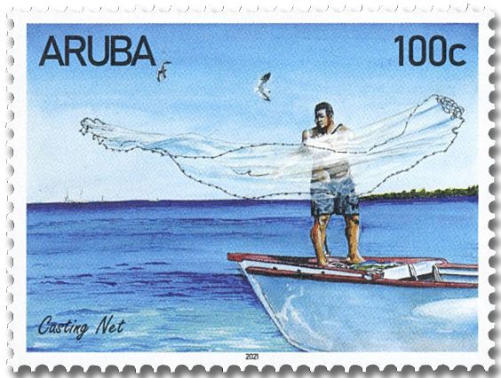 n° 1111/1114 - Timbre ARUBA Poste