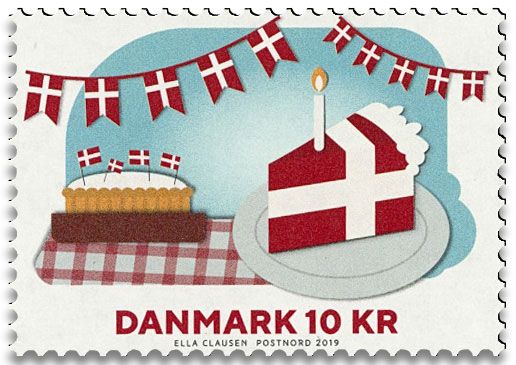 n° 4 - Timbre DANEMARK VIII - Carnets et ouvrages de luxe