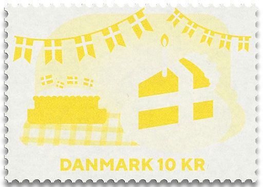 n° 4 - Timbre DANEMARK VIII - Carnets et ouvrages de luxe