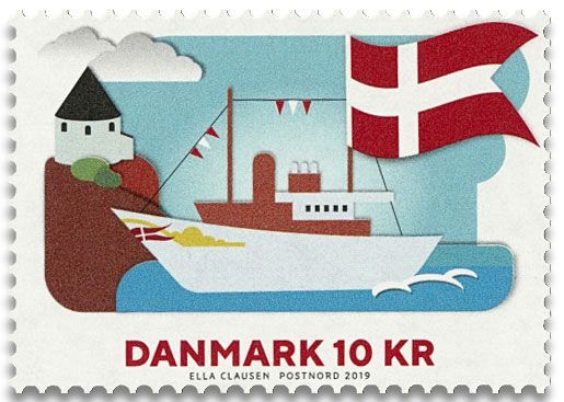 n° 4 - Timbre DANEMARK VIII - Carnets et ouvrages de luxe