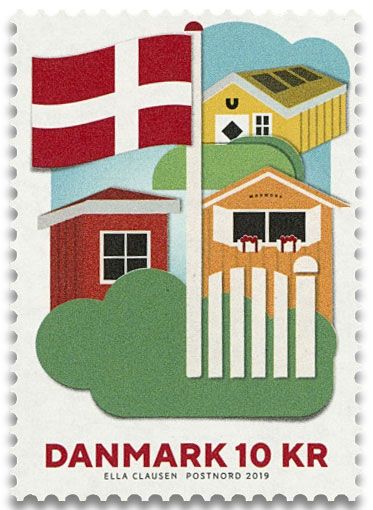 n° 4 - Timbre DANEMARK VIII - Carnets et ouvrages de luxe