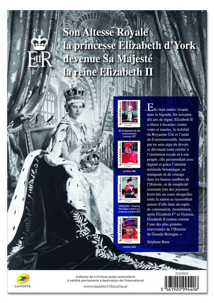 FRANCE : Collector Reine Elisabeth II