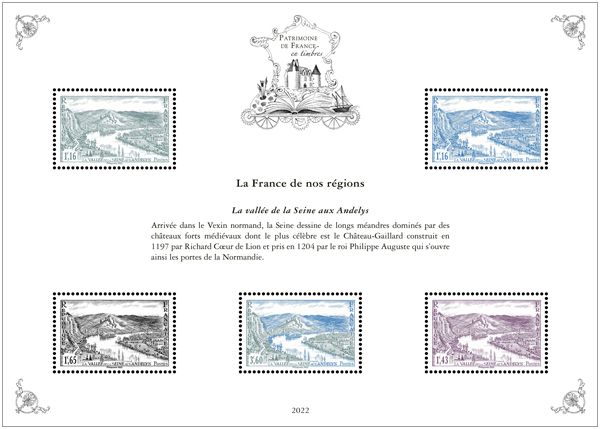 Blocs PATRIMOINE DE FRANCE EN TIMBRES (2022)