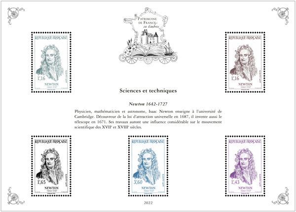 Blocs PATRIMOINE DE FRANCE EN TIMBRES (2022)