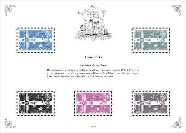 Blocs PATRIMOINE DE FRANCE EN TIMBRES (2022)