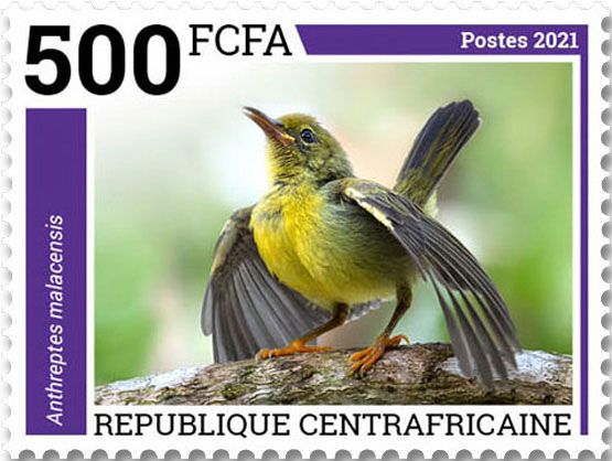 n° 8482/8485  - Timbre CENTRAFRIQUE Poste