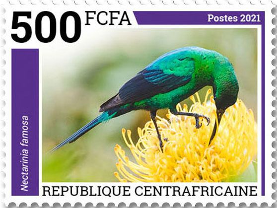 n° 8482/8485  - Timbre CENTRAFRIQUE Poste