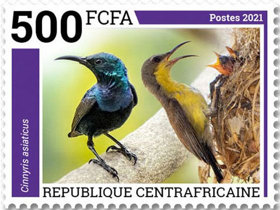 n° 8482/8485  - Timbre CENTRAFRIQUE Poste