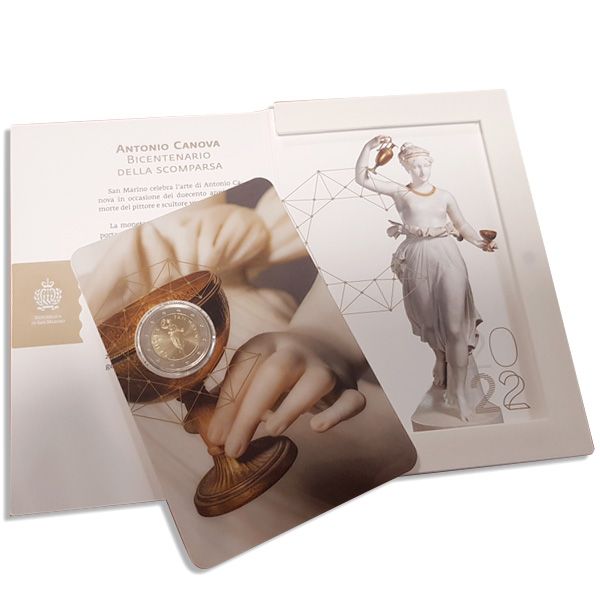 BU : 2 EURO COMMEMORATIVE 2022 : SAINT-MARIN (200 ans de la mort d´Antonio Canova)