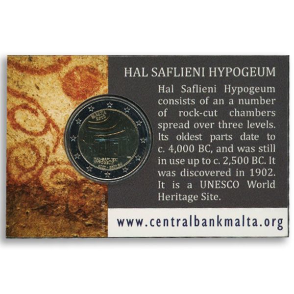 BU : 2 EURO COMMEMORATIVE 2022 : MALTE (Hypogée de Hal Saflieni)