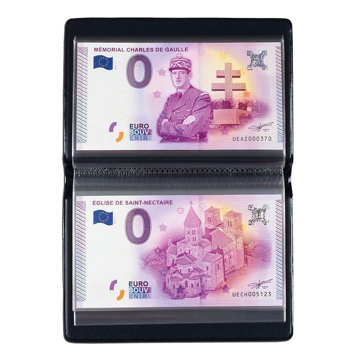 Album de poche ROUTE Billets EURO SOUVENIR - LEUCHTTURM®