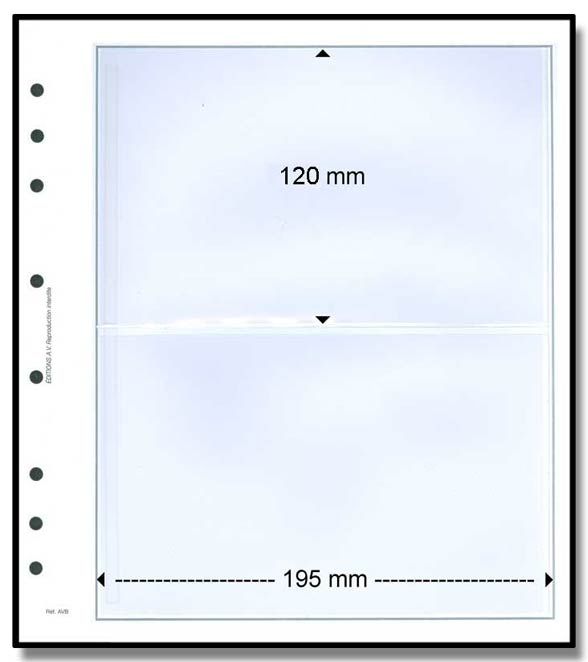 Feuille AV : 2 poches (x10) - AV EDITIONS®