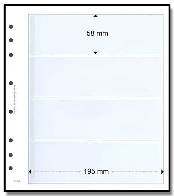 Feuille AV : 4 bandes (x10) - AV EDITIONS®