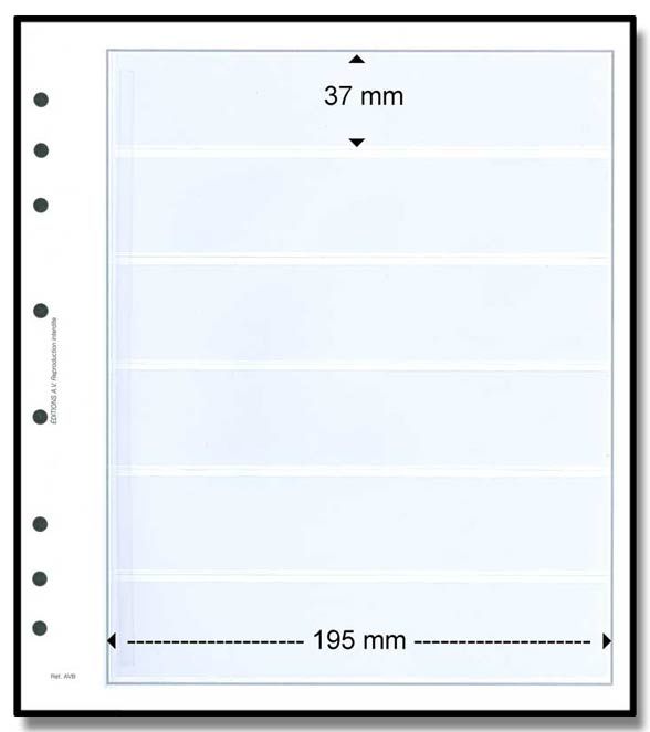 Feuille AV : 6 bandes (x10) - AV EDITIONS®