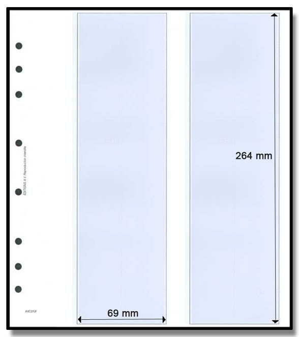 Feuille AV : pour 2 carnets grand format (x10) - AV EDITIONS®