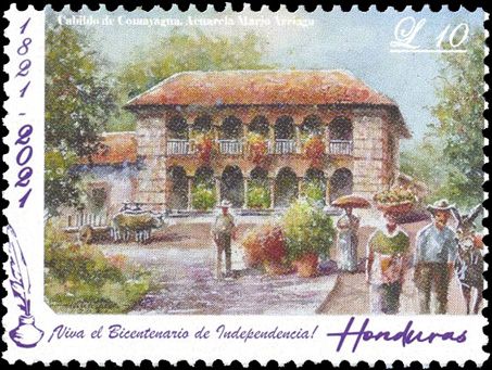 n° 327/330 - Timbre HONDURAS Poste