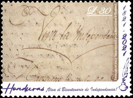 n° 327/330 - Timbre HONDURAS Poste