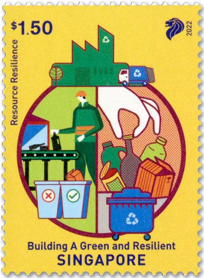 n° 2544/2548 - Timbre SINGAPOUR Poste