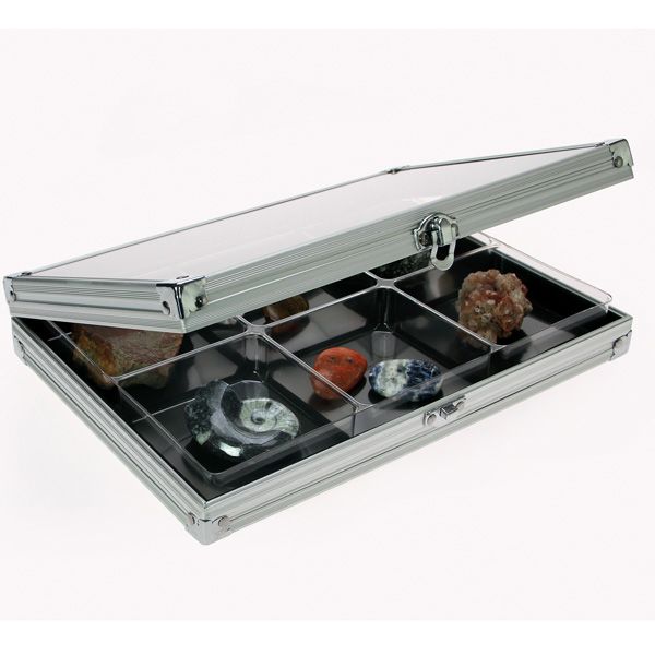 VITRINE ALU COMPACT : 6 CASES (87 x 90 mm) - SAFE®