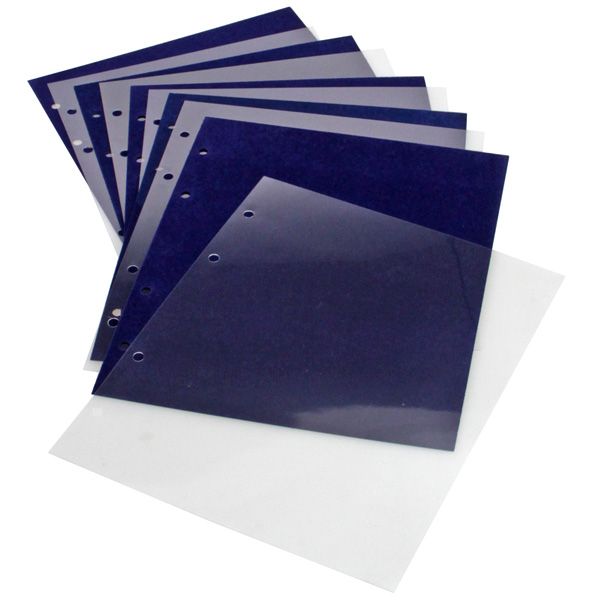 ALBUM COMPACT PIN´S AVEC FEUILLES BLEUES - SAFE®