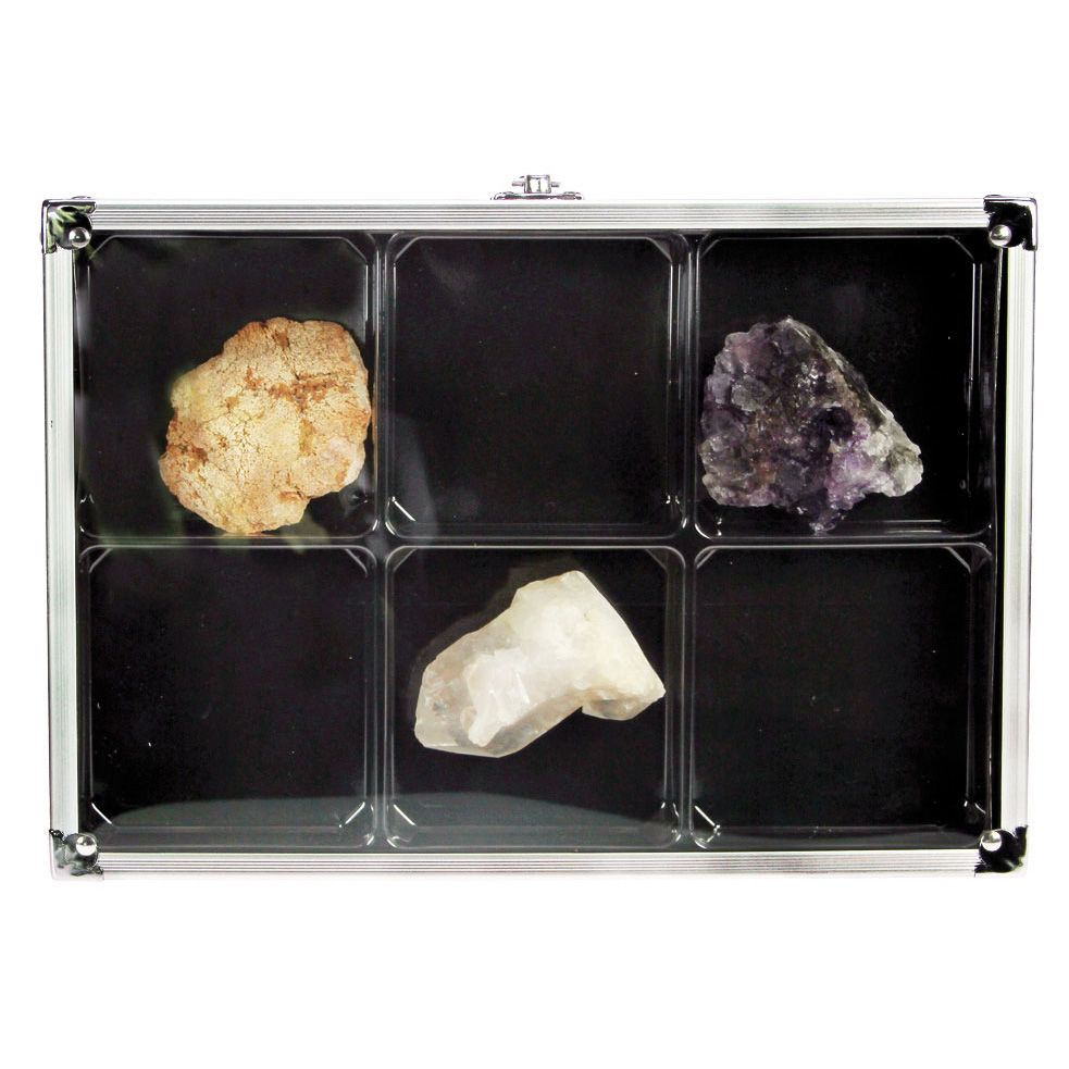 VITRINE ALU COMPACT : 6 CASES (87 x 90 mm) - SAFE®