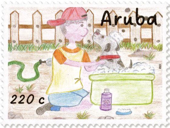 n° 1123/1126 - Timbre ARUBA Poste