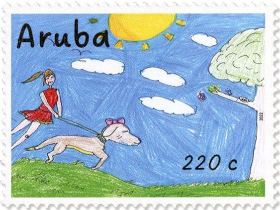 n° 1123/1126 - Timbre ARUBA Poste