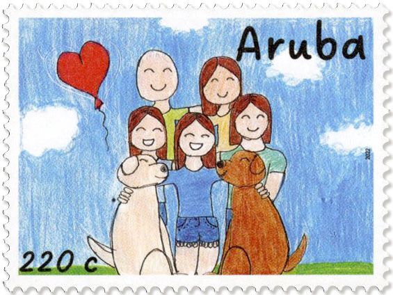 n° 1123/1126 - Timbre ARUBA Poste